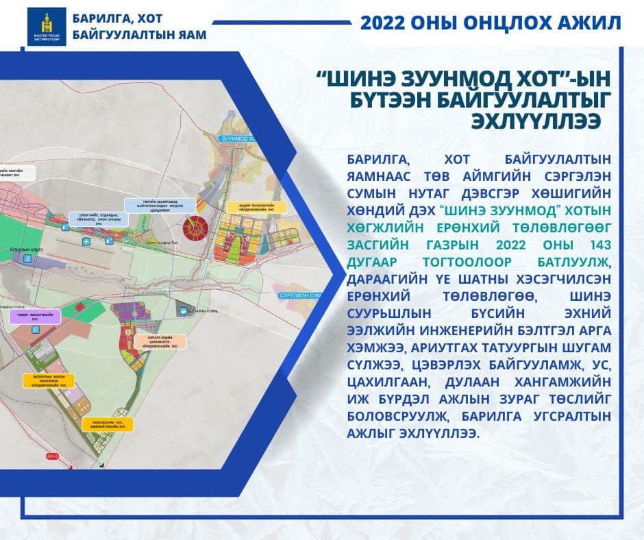 “Шинэ Зуунмод” хотын бүтээн байгуулалтыг эхлүүлэв